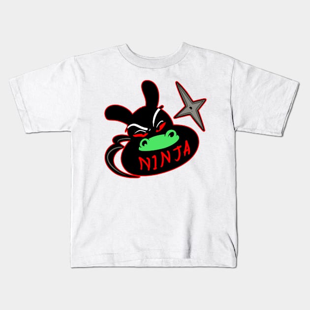 Globo Ninja! Kids T-Shirt by cosmosjester